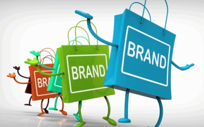 Guia de branding com sacolas personalizadas para sua loja